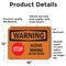 Signmission Active Mining Do Not Enter With Symbol OSHA Warning Sign, Vinyl Decal, 18in W x 12in L, 2PK OS-2PACK-WS-D-1218-L-12456 - alternate 4